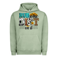 Pigment Oil Green rub some dirt on it soccer Urban Hoodie - HRA Design Shop