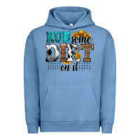 Pigment Pebble Blue rub some dirt on it soccer Urban Hoodie - HRA Design Shop