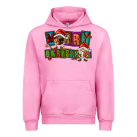 Fuchsia Pink merry christmas gnomies Urban Hoodie - FaDigitalArtStudio