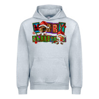 Heather Grey merry christmas gnomies Urban Hoodie - FaDigitalArtStudio