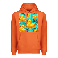 Carrot rubber duck seamless pattern Premium Hoodie - HRA Design Shop