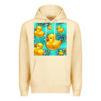 Pina Colada rubber duck seamless pattern Premium Hoodie - HRA Design Shop