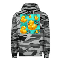 Slate Camo rubber duck seamless pattern Premium Hoodie - HRA Design Shop