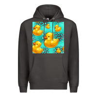 Smoke rubber duck seamless pattern Premium Hoodie - HRA Design Shop