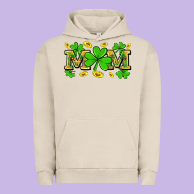 St. Patricks Day Mom Urban Hoodie Designed By Neo Western