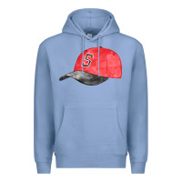 Colony Blue red softball cap fa element Premium Hoodie - FaDigitalArtStudio