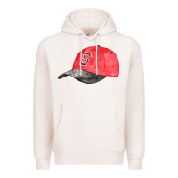 Pale Pink red softball cap fa element Premium Hoodie - FaDigitalArtStudio