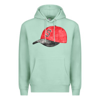 Seafoam red softball cap fa element Premium Hoodie - FaDigitalArtStudio