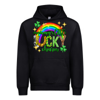 Black St. Patrick's Day Mommy's little lucky charm Urban Hoodie - Neo Western