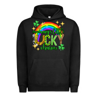 Pigment Black St. Patrick's Day Mommy's little lucky charm Urban Hoodie - Neo Western