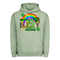 Pigment Oil Green St. Patrick's Day Mommy's little lucky charm Urban Hoodie - Neo Western