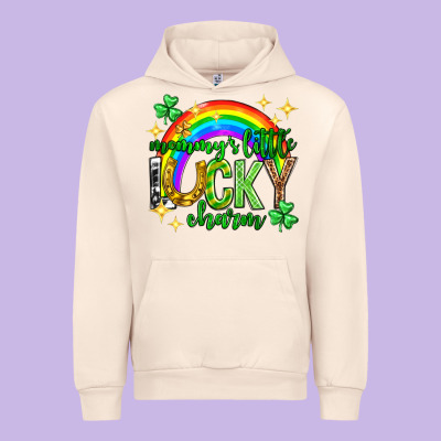 St. Patrick's Day Mommy's Little Lucky Charm Urban Hoodie Designed By Neo Western