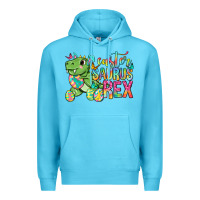 Ocean Blue Easter Saurus Rex Easter Day Premium Hoodie - Neo Western