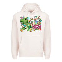 Pale Pink Easter Saurus Rex Easter Day Premium Hoodie - Neo Western