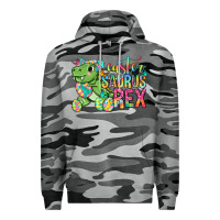 Slate Camo Easter Saurus Rex Easter Day Premium Hoodie - Neo Western