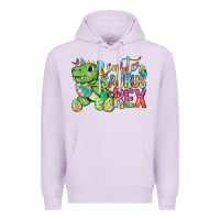 Lilac Easter Saurus Rex Easter Day Premium Hoodie - Neo Western