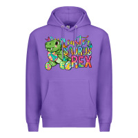 Purple Easter Saurus Rex Easter Day Premium Hoodie - Neo Western