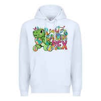 White Easter Saurus Rex Easter Day Premium Hoodie - Neo Western