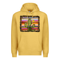 Antique Gold serape leopard cactus Premium Hoodie - RanaPortraitStore
