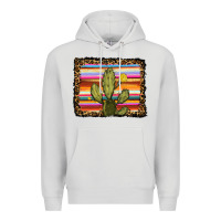 Dove Grey serape leopard cactus Premium Hoodie - RanaPortraitStore
