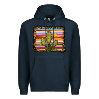 Navy serape leopard cactus Premium Hoodie - RanaPortraitStore