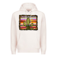 Pale Pink serape leopard cactus Premium Hoodie - RanaPortraitStore