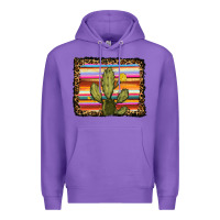 Purple serape leopard cactus Premium Hoodie - RanaPortraitStore