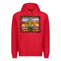 Red serape leopard cactus Premium Hoodie - RanaPortraitStore