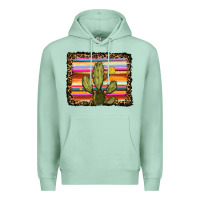 Seafoam serape leopard cactus Premium Hoodie - RanaPortraitStore