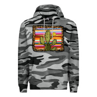 Slate Camo serape leopard cactus Premium Hoodie - RanaPortraitStore