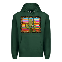 Sports Green serape leopard cactus Premium Hoodie - RanaPortraitStore