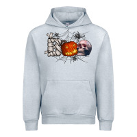 Heather Grey boo Urban Hoodie - CowhideDigitalArt