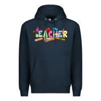 Navy Easter Teacher Easter Day Premium Hoodie - Neo Western