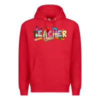 Red Easter Teacher Easter Day Premium Hoodie - Neo Western
