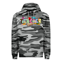 Slate Camo Easter Teacher Easter Day Premium Hoodie - Neo Western