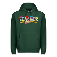 Sports Green Easter Teacher Easter Day Premium Hoodie - Neo Western