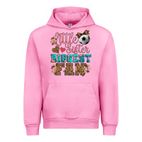 Fuchsia Pink little sister biggest fan soccer Urban Hoodie - HRA Design Shop