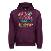 Mauve Wine little sister biggest fan soccer Urban Hoodie - HRA Design Shop