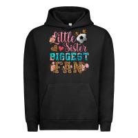 Pigment Black little sister biggest fan soccer Urban Hoodie - HRA Design Shop
