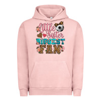 Pigment Salmon little sister biggest fan soccer Urban Hoodie - HRA Design Shop