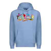 Colony Blue Easter Teacher Easter Day Premium Hoodie - Neo Western