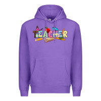 Purple Easter Teacher Easter Day Premium Hoodie - Neo Western