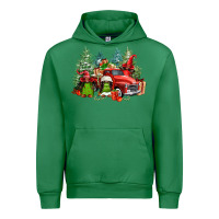 Emerald merry christmas truck afro gnomies Urban Hoodie - FaDigitalArtStudio