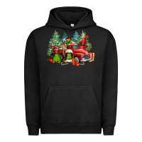 Pigment Black merry christmas truck afro gnomies Urban Hoodie - FaDigitalArtStudio