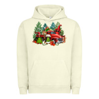 Pigment Pistachio merry christmas truck afro gnomies Urban Hoodie - FaDigitalArtStudio