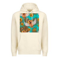 Sandshell rock n roll hands seamless pattern Premium Hoodie - HRA Design Shop
