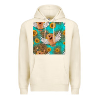 Tofu rock n roll hands seamless pattern Premium Hoodie - HRA Design Shop
