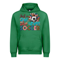 Emerald just a girl who loves soccer Urban Hoodie - HRA Design Shop