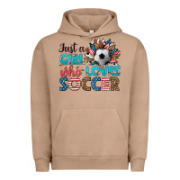 Pigment Burro just a girl who loves soccer Urban Hoodie - HRA Design Shop