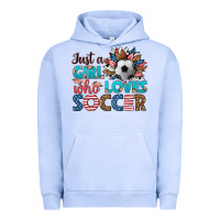 Pigment Grape Ice just a girl who loves soccer Urban Hoodie - HRA Design Shop